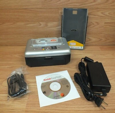 Kodak EasyShare Silver & Black Thermal Photo Printer Dock With Paper Tray Bundle - Image 1 of 4