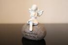 Angel Statue Sentimental Rock Wording Wing Angles Religious Decor Figurine 8.5cm