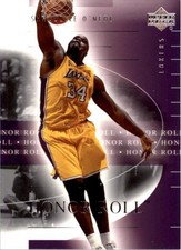 2001-02 Upper Deck Honor Roll Lakers Basketball Card #39 Shaquille O'Neal