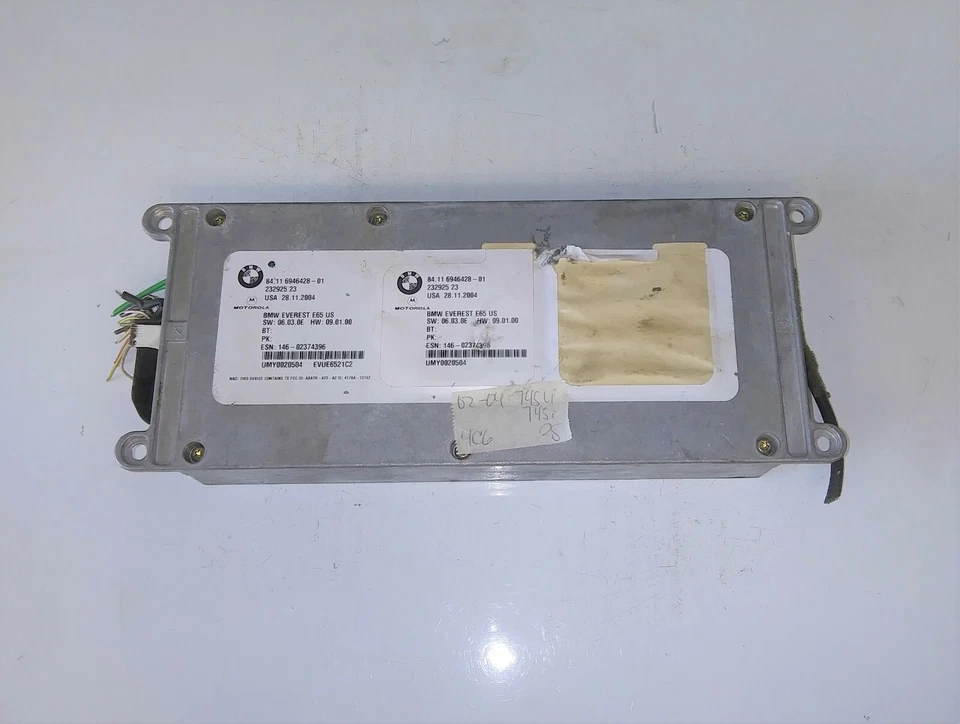 2002-2004 BMW 745 745i Bluetooth Telematics Control Module 84.11 6946428-01 - Image 1 of 4