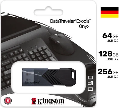 Kingston DataTraveler Exodia Onyx USB Stick 64GB 128GB 256GB USB-A 3.2