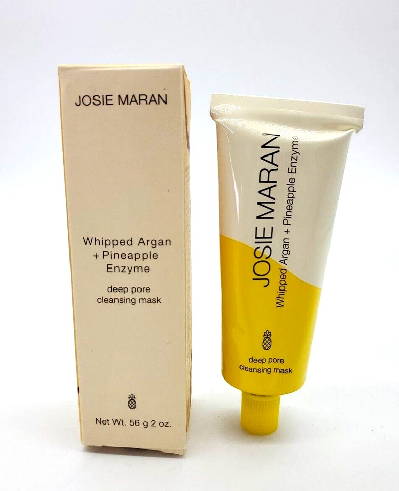 Máscara limpiadora profunda de poros de argán y piña batida Josie Maran 2 oz nueva/sellada Foto 1 de 1