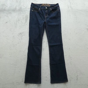 Wax Jeans Juniors Size 11 Blue Low-Rise Bootcut Stretch Denim Pants 31" Inseam - Picture 1 of 15