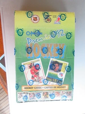 1992 O-Pee-Chee Premier Hockey Factory Sealed Box of 36 Packs