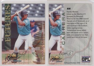 2000 Royal Rookies Futures Miguel Cabrera #6 Rookie RC