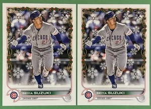 Topps Holiday 2022 #HW177 Seiya Suzuki RC (2) - Foto 1 di 2