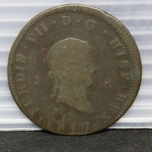 1817 Spain 8 Maravedis - Picture 1 of 2