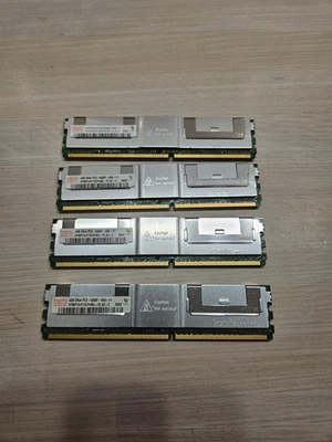 4x Hynix 4GB 2Rx4 PC2-5300F-555-11 DDR2 Arbeitsspeicher - Bild 1 von 4