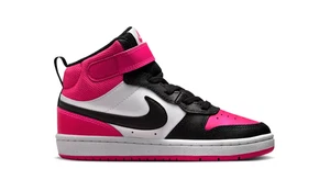Nike Court Borough Mid 2 (PSV) Zapatos Niñas Jóvenes Rosa Negro Blanco HV0935 100 - Imagen 1 de 10