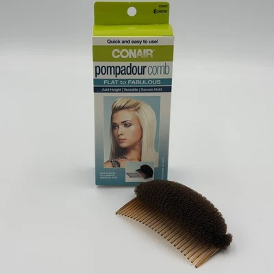 Conair Pompadour Only The Comb Flat To Fabulous 添加高度 多功能 安全固定 — 第 1/4 张图片