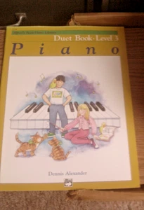 Libro de dúo nivel 3 piano de la biblioteca básica de piano de Alfred - Imagen 1 de 1