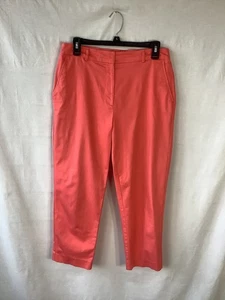 KIM ROGERS Womens 8 Pants Salmon/Pink Casual Business Chino Slacks Fall Comfort - Picture 1 of 7