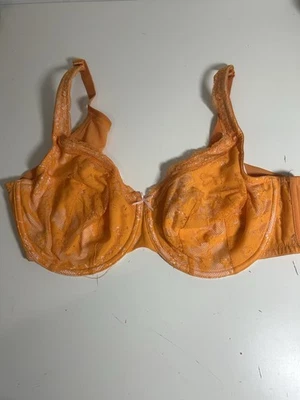 Sujetador Cacique Mujer Talla 42 DD Copa Naranja Sin Forro Cobertura Completa Encaje Foto 1 de 4