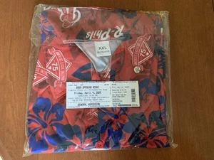 Reading Fightin’ Phils Phillies SGA 4/4/25 Hawaiian Shirt XXL NIP W/Game Tkt $15 - Picture 1 of 3