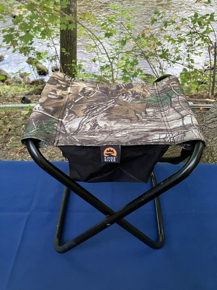 Kings River Fold Up Dove Stool Camping Chair Pockets Camo  Model# ST 1965 - Image 1 of 4
