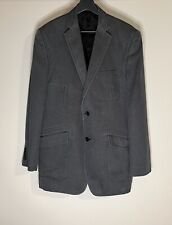 DKNY Men’s Classic Black/Grey 2 Botton Up Blazer Formal Coat Size 42L