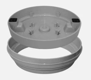 NEW - Pour-A-Lid Pourable Pool Skimmer Lid Cover Round 10" 201 PAL GRAY - Picture 1 of 6
