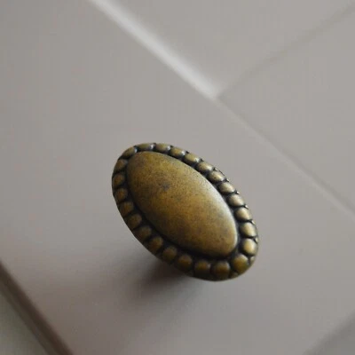 NEU ANTIK Bronz Möbelknopf Metal Möbelknöpfe Griffe Knopfgriff Knopfgriffe - Bild 1 von 4
