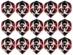 5 New Sets Winmau Mega Standard Dart Flights – Ships w/ Tracking - Razor Wire - Picture 1 of 1