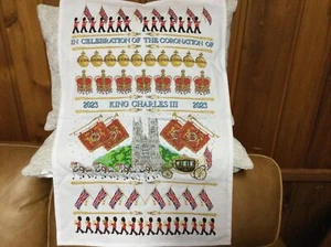 Toalla de té plato ULSTER WEAVERS celebración coronación rey Carlos III Reino Unido nueva - Imagen 1 de 18