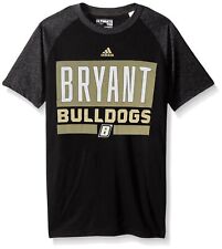 adidas NCAA Bryant Bulldogs Adult Men Linear Stacked Ultimate Raglan S/Tee, S...