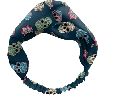 Nueva Diadema Spoontiques Banda para el Cabello Anudada Talla Única Calavera de Azúcar Halloween Azul Foto 1 de 4