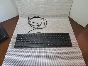 HP Lifestyle USB Wired PC Keyboard Model-TPC-P001K -Black - Picture 1 of 11