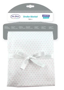 NEW Silly Billyz Cotton Jersey Stroller Blanket- Pink Spot - Picture 1 of 2