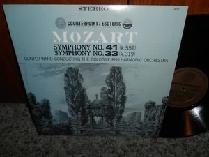 Mozart Symphony No 33 41 Gunter Wand Vinyl Counterpoint STEREO CLASSICAL LP - Picture 1 of 3
