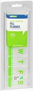 EZY DOSE Pill Organizer PUSH BUTTON 7 Day 2XL Pill Planner 1 slot ( 67578 ) - Picture 1 of 2