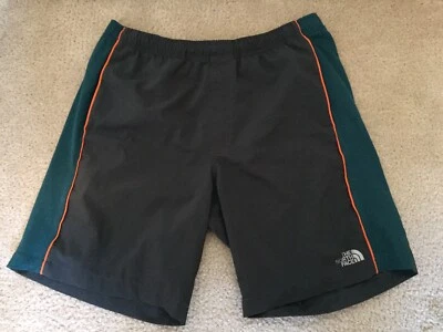 Men The North Face Woven Trail Lightweight Running Shorts 9" Gray/Teal Sz Medium - Image 1 of 4