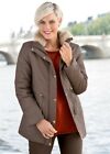 New Gabriella Vicenza Collection Brown Quited Parka Jacket Size Uk  16/18 Rrp£49