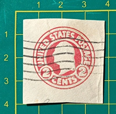 US envelope U93 ERROR, 2c carmine, Wide Letters, unlisted impression - Image 1 of 4