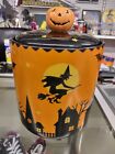 Halloween cookie jar Witch Black cat bats owl Jack-o'-lantern spook-tackula