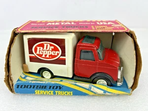 Vintage Tootsie Toy Dr Pepper Soft Drink Delivery Service Truck in Original Box - Picture 1 of 11