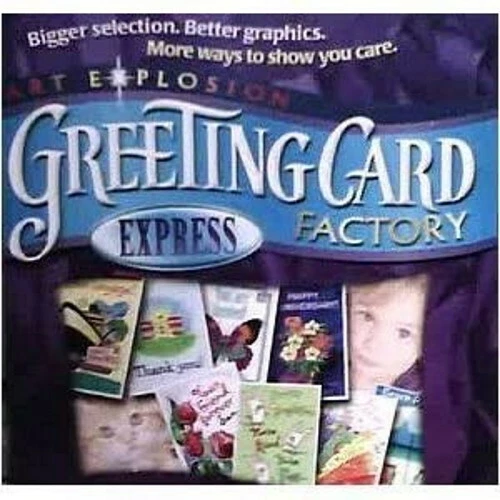Art Explosion Greeting Card Factory Express Workshop - Windows PC CD-ROM (2006) - Image 1 of 1