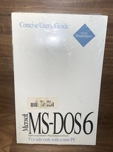 No Disc Sealed Microsoft MS-DOS 6 Operating System User Guide Original New W/COA - Picture 1 of 3