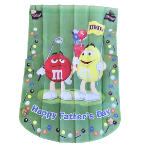 The Hamilton Collection M&M’S Happy Father's Day Banner House Flag Red Yellow - Picture 1 of 6