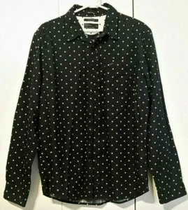 Camisa Cactus Grande Calce Ajustado Algodón Premium Azul Estrella Manga Larga Botón Delantero  - Imagen 1 de 4