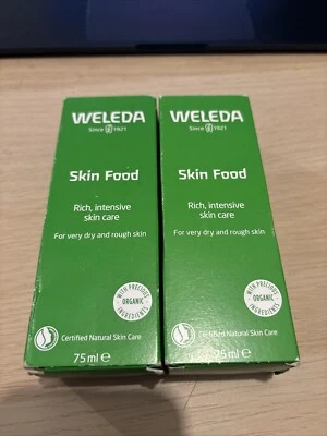 Weleda Skin Food For Dry And Rough Skin 75ml Lotion Moisturiser X 2