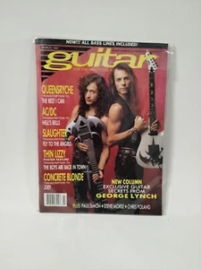 Guitar for the Practicing Musician Magazine March 1991 Queensryche AC/DC Poster - Imagen 1 de 15