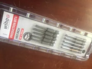 Wiha #74313 Hex Power Driver Bits, 1/8" x 50mm, Package of 10 - Picture 1 of 5