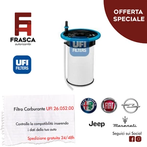 FILTRO CARBURANTE UFI 26.052.00 Fiat Doblo 1.3 1.6 2.0 MJT 95 120 CV DUCATO 2.3 - Imagen 1 de 1