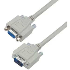 L-COM Deluxe Molded D-Sub Cable; HD15 Male/Female 5 feet - Picture 1 of 2