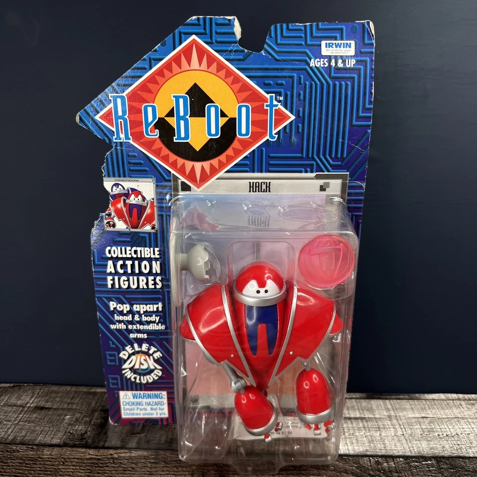 Reboot Hack Action Figure Delete Disk IRWIN 30016 Asst 30001 Megabyte 1995