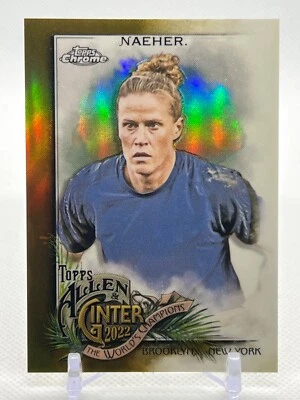 2022 Allen & Ginter Chrome #267 ALYSSA NAEHER Gold Refractor /50 SSP USWNT - Image 1 of 2