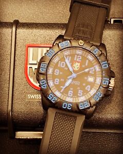 LUMINOX Evo Navy Seals Men's 3053 Colormark Black/Blue Field Watch