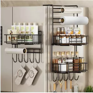kitchen refrigerator side shelf 1/2/3 layers multifunction storage organizer sp - Picture 1 of 3