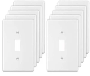 Toggle Light Switch Wall Plate Cover Single Switch Wall Plate 1-Gang Electric... - Picture 1 of 6