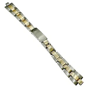 Rolex Oyster Fold Bracelet 7834 13mm Two Tone SS & Gold Watch Band - Picture 1 of 7